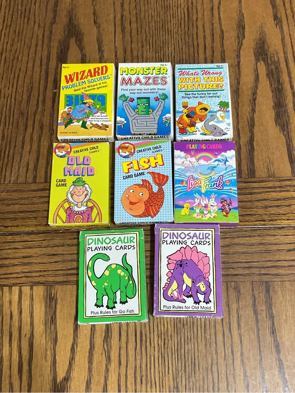 8 Creative Child Games Card Set – Multicolor Playing Cards for Kids